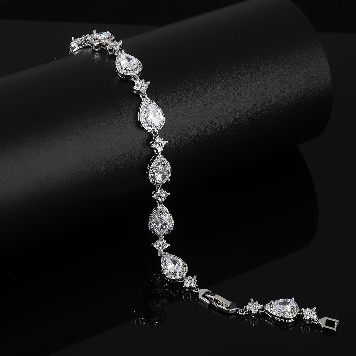 Halo Teardrop Bracelet